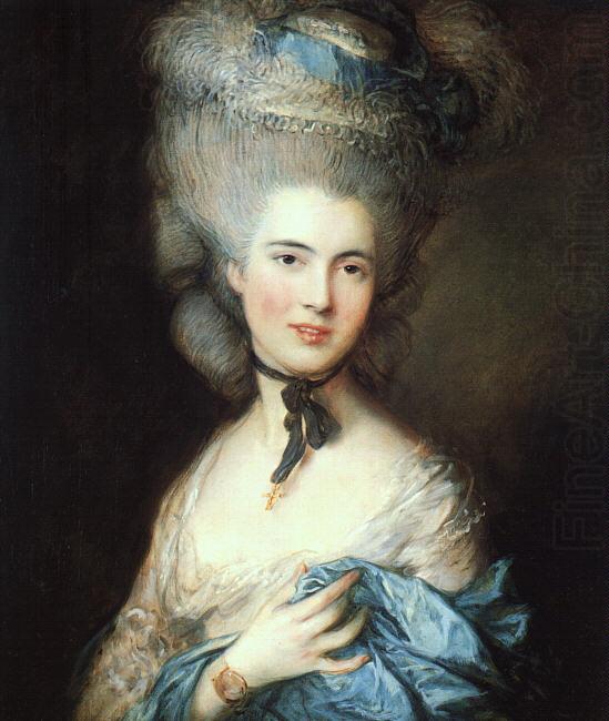 Portrait of a Lady in Blue 5, Thomas Gainsborough